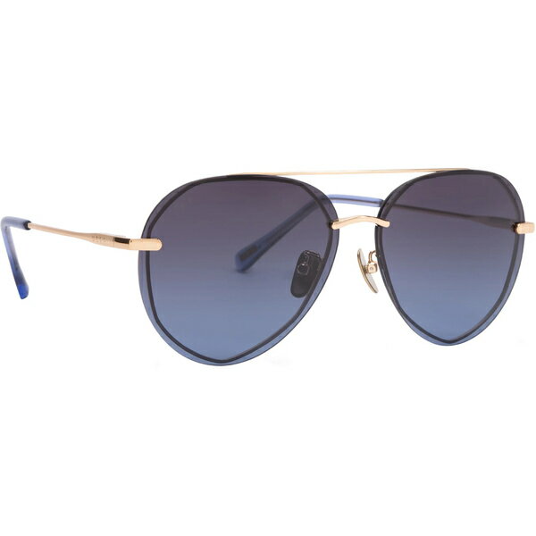 ǥ  󥰥饹 ꡼ DIFF Lenox Sunglasses Gold/Blue Gradient Po...