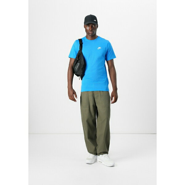 ナイキ メンズ サンダル シューズ CLUB TEE - Basic T-shirt - photo blue/white
