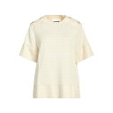 【送料無料】 ジル・サンダー レディース Tシャツ トップス T-shirts Ivory