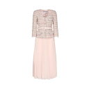 セルフ・ポートレイト レディース ワンピース トップス Pink Sequin Boucle Midi Dress Pink