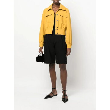 ロシャス レディース ジャケット&ブルゾン アウター クロップド ジャケット Yellow Mustard