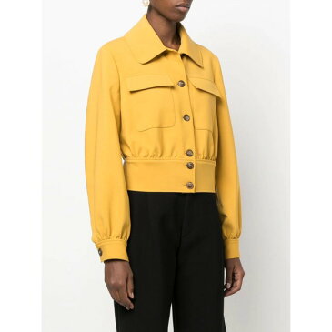 ロシャス レディース ジャケット&ブルゾン アウター クロップド ジャケット Yellow Mustard