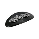 2028 レディース ヘアアクセサリー アクセサリー Women's Silver-Tone Large Horse Heads Barrette Black