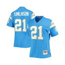 ミッチェル&ネス レディース カットソー トップス Women's LaDainian Tomlinson Powder Blue Los Angeles Chargers Legacy Replica Player Jersey Powder Blue(4)