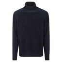 ロベルト リッチ デザイン メンズ ニット&セーター アウター Velvet Turtleneck Knit Blue Black