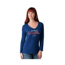 カールバンクス レディース カットソー トップス Women's Royal Buffalo Bills Post Season Long Sleeve V-Neck T-Shirt Royal(4)