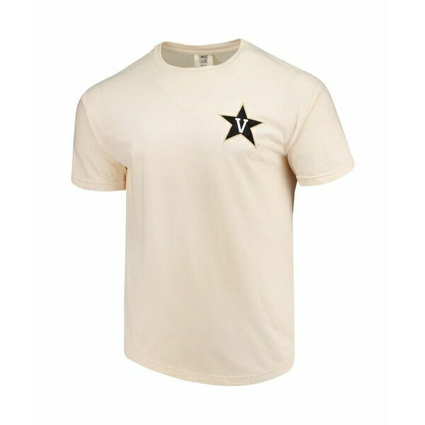 イメージワン メンズ シャツ トップス Men's Cream Vanderbilt Commodores Baseball Flag Comfort Colo..