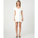 フレンチコネクション レディース ワンピース トップス Women's Whisper Puff-Sleeve Mini Dress Summer White
