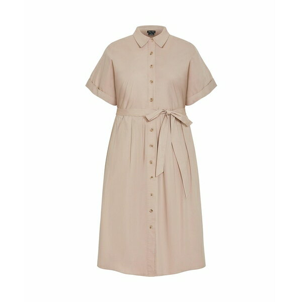 シティーシック レディース ワンピース トップス Plus Size Elly Shirt Dress Ecru