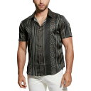 ゲス メンズ シャツ トップス Men's Mosaic Stripe Shirt MOSAIC STRIPE TAN
