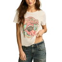 ラッキーブランド レディース カットソー トップス Women's Rolling Stones Cotton Foil Classic Crew T-Shirt Bright White(4)
