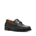 スティーブ マデン メンズ スリッポン・ローファー シューズ Men's Alfio Leather Bit Loafers Black leather