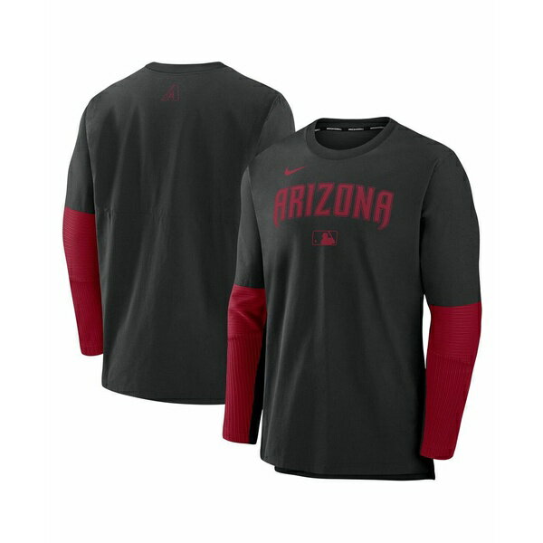 ナイキ メンズ シャツ トップス Men's Black/Red Arizona Diamondbacks Authentic Collection Player L..
