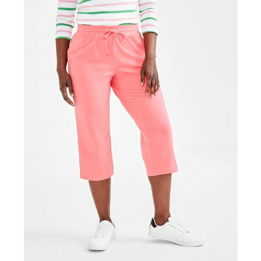 スタイルアンドコー レディース カジュアルパンツ ボトムス Women's Mid Rise Capri Sweatpants, Created for Macy's Fresh Coral スタイルアンドコー レディース カジュアルパンツ ボトムス Women's Mid Rise Capri Sweatpants, Created for Macy's Fresh Coral