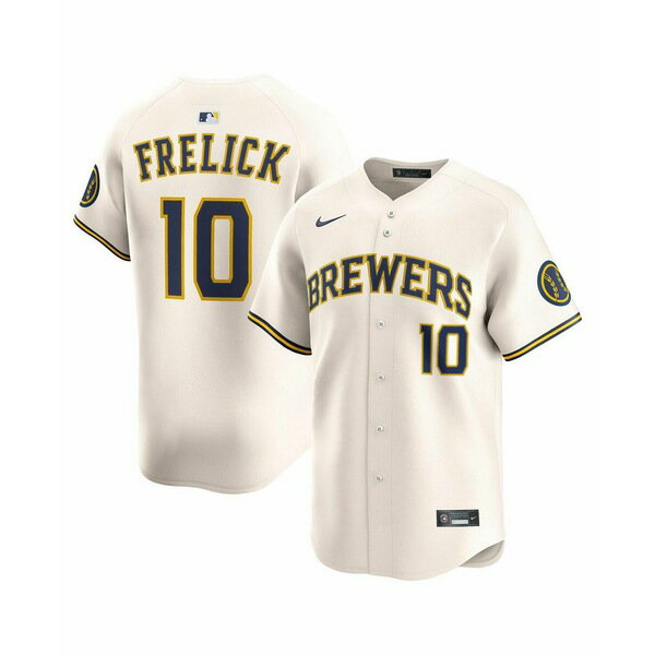 ナイキ メンズ シャツ トップス Men's Sal Frelick Cream Milwaukee Brewers Home Limited Player Jersey Cream