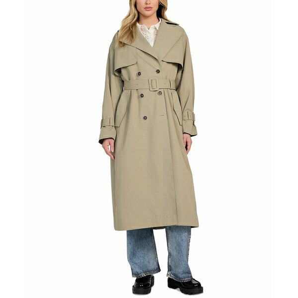 ゲス レディース ジャケット＆ブルゾン アウター Women's Belted Trench Coat Sage Leaf