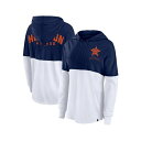 ファナティクス レディース カットソー トップス Women's Navy/White Houston Astros Backup Option Pullove...
