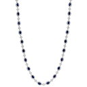 エフィー コレクション レディース ネックレス・チョーカー・ペンダントトップ アクセサリー Diamond (1 ct. t.w.) & Sapphire (8...