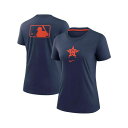 ナイキ レディース カットソー トップス Women's Navy Houston Astros Authentic Collection Early Work...