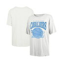 47ブランド レディース カットソー トップス Women's White Cleveland Cavaliers City Edition Down Cour...