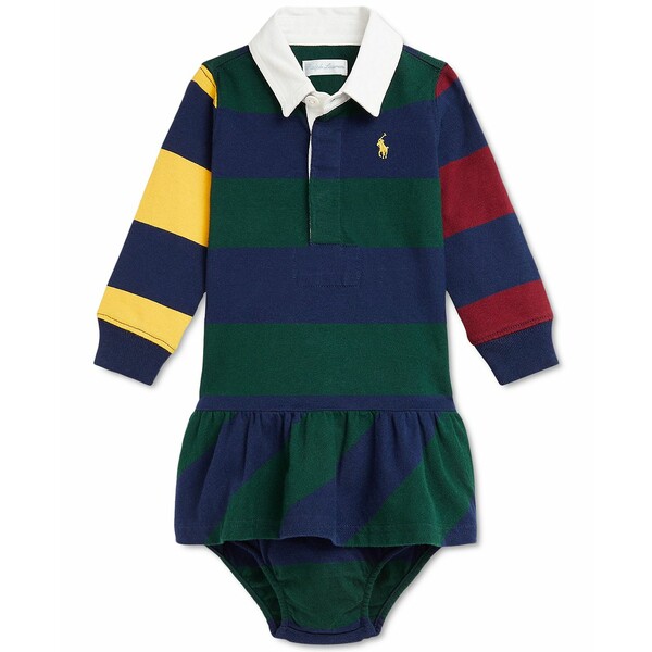 ラルフローレン レディース ワンピース トップス Baby Cotton Jersey Rugby Dress Multi