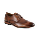 トミー ヒルフィガー メンズ ドレスシューズ シューズ Men's Sargent Wingtip Dress Oxfords Medium brown