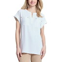ジョーンズニューヨーク レディース カットソー トップス Women's Split-Neck Cap-Sleeve Blouse Nyc White