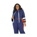 ポエティックジャスティス レディース パーカー・スウェットシャツ アウター Plus Size Flare Sleeve Cropped Hoodie Swea...