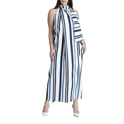 エロクイ レディース ワンピース トップス Plus Size High Neck Maxi Dress Marina stripe エロクイ レディース ワンピース トップス Plus Size High Neck Maxi Dress Marina stripe