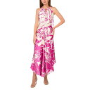 パーカー レディース ワンピース トップス Women's The Imani Printed Asymmetric Halter Dress Rose Violet