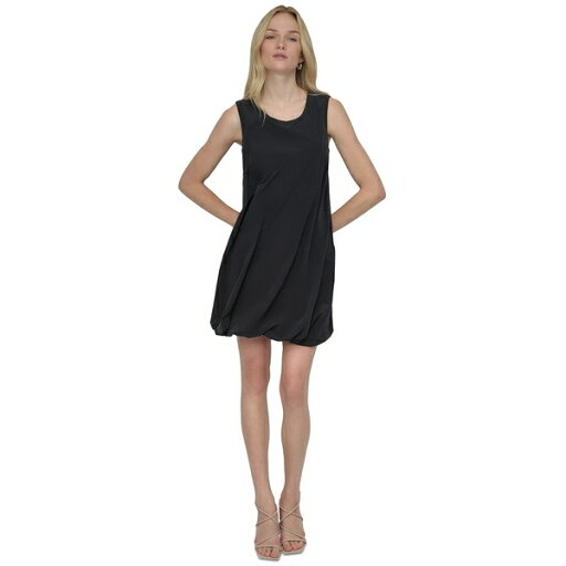 ダナ キャラン ニューヨーク レディース ワンピース トップス Women's Scoop-Neck Sleeveless Bubble-Hem Dress Black ダナ キャラン ニューヨーク レディース ワンピース トップス Women's Scoop-Neck Sleeveless Bubble-Hem Dress Black