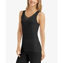 クドルドッズ レディース カットソー トップス SofTech Venice Lace Detail Cami Black
