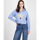トミーヒルフィガー レディース パーカー・スウェットシャツ アウター Women's Half-Zip Varsity Sweatshirt Sweet Blu...
