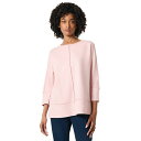 ジョーンズニューヨーク レディース カットソー トップス Women's Serenity Knit 3/4 Sleeve Tunic Top Rose(4)