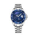 スターリング レディース ブレスレット・バングル・アンクレット アクセサリー Ladies Diver Quartz Crystal Studded Case ...