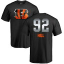 ファナティクス メンズ Tシャツ トップス Cincinnati Bengals NFL Pro Line by Fanatics Branded Personalized Midnight Mascot TShirt Black