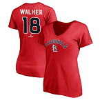 【送料無料】 ファナティクス レディース Tシャツ トップス St. Louis Cardinals Fanatics Branded Women's Personalized Winning Streak Name & Number VNeck TShirt Red