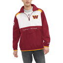 【送料無料】 トミー ヒルフィガー メンズ ジャケット＆ブルゾン アウター Washington Commanders Tommy Hilfiger Carter HalfZip Hooded Top Burgundy/White