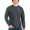 【送料無料】 アンティグア メンズ パーカー・スウェットシャツ アウター Colorado Rockies Antigua Reward Crewneck Pullover Sweatshirt Heathered Charcoal