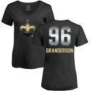 yz t@ieBNX fB[X TVc gbvX New Orleans Saints NFL Pro Line by Fanatics Branded Women's Personalized Midnight Mascot TShirt Black