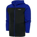 【送料無料】 アンティグア メンズ パーカー・スウェットシャツ アウター NASCAR Antigua Protect FullZip Hoodie Royal/Gray