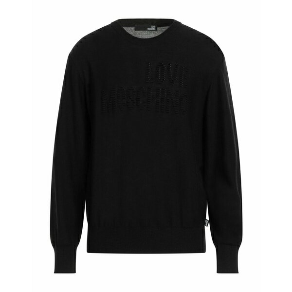 【送料無料】 ラブ モスキーノ メンズ ニット&セーター アウター Sweaters Black