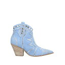 楽天asty【送料無料】 エディ ダニエーレ レディース ブーツ シューズ Ankle boots Sky blue