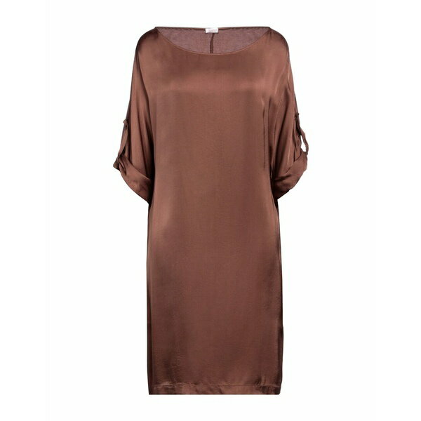 【送料無料】 ロッソピューロ レディース ワンピース トップス Midi dresses Brown 1