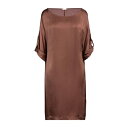 【送料無料】 ロッソピューロ レディース ワンピース トップス Midi dresses Brown