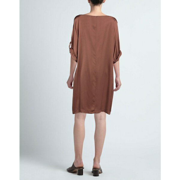 【送料無料】 ロッソピューロ レディース ワンピース トップス Midi dresses Brown 3