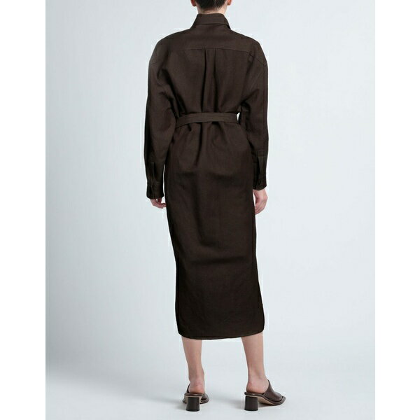 【送料無料】 ルメール レディース ワンピース トップス Midi dresses Dark brown 3