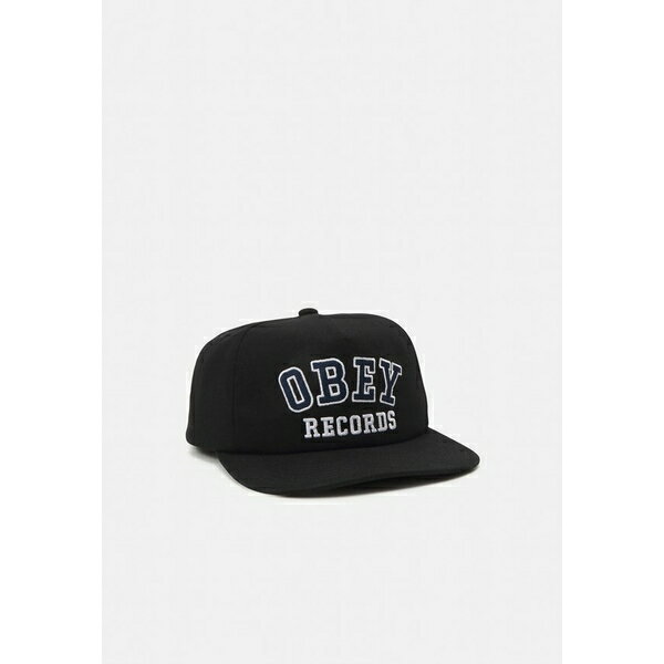 オーベイ オベイ レディース 帽子 アクセサリー RECORDS 5 PANEL SNAPBACK UNISEX - Cap - black