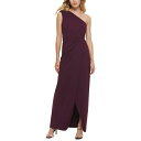 カルバンクライン レディース ワンピース トップス Draped One-Shoulder Gown Aubergine