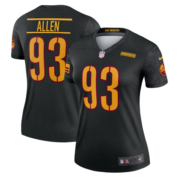 ナイキ レディース ユニフォーム トップス Jonathan Allen Washington Commanders Nike Women's Alternate Legend Jersey Black